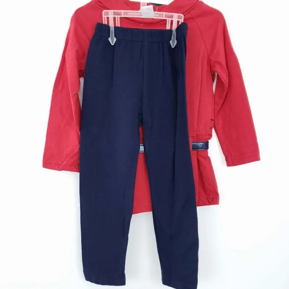 New Teddy Bloom Outfit Winter Diva Fleur-de-lis 4T Little Girls Red Rhinestone